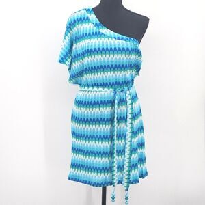 Trina Turk Moonray Swim Cover-up Dress Women Size Medium Crochet Vacation Travel